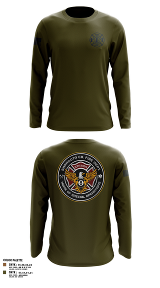 Long Sleeve Performance Shirt, Sarasota County Fire Department, , Teamtime, Team time, sublimation, custom sports apparel, team uniforms, spirit wear, spiritwear, sports uniforms, custom shirts, team store, custom team store, fundraiser sports, apparel fundraiser