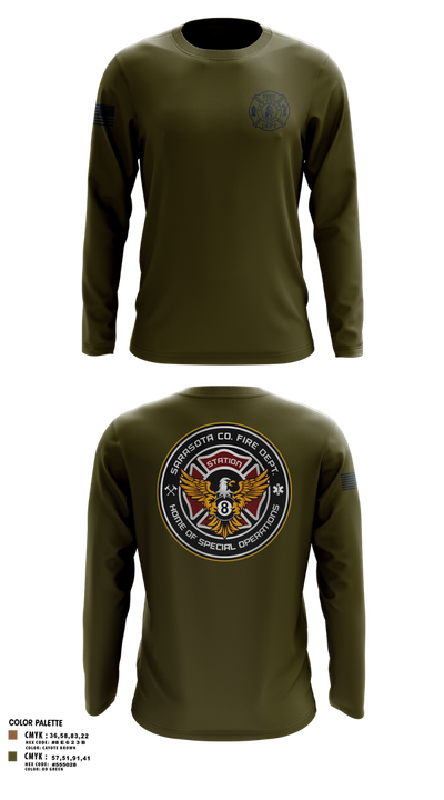 Sarasota County Fire Department 14494390 Long Sleeve Performance Shirt 19