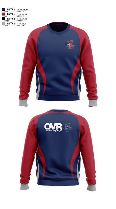 Ohio Valley Region Volleyball 78504074 Crew Neck Sweatshirt - 1
