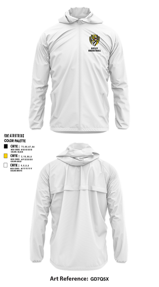 Windbreaker, Ripley Middle School Basketball, Men's Basketball, Teamtime, Team time, sublimation, custom sports apparel, team uniforms, spirit wear, spiritwear, sports uniforms, custom shirts, team store, custom team store, fundraiser sports, apparel fundraiser