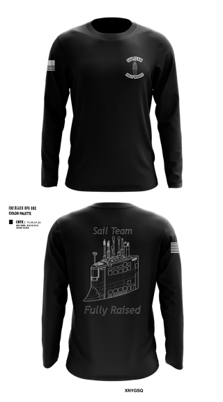Long Sleeve Performance Shirt, Sail Team, Navy, Teamtime, Team time, sublimation, custom sports apparel, team uniforms, spirit wear, spiritwear, sports uniforms, custom shirts, team store, custom team store, fundraiser sports, apparel fundraiser