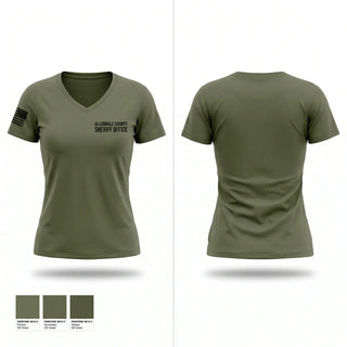 Womens Short Sleeve Vneck Shirt, Allendale County, Police, Teamtime, Team time, sublimation, custom sports apparel, team uniforms, spirit wear, spiritwear, sports uniforms, custom shirts, team store, custom team store, fundraiser sports, apparel fundraiser