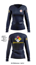 Central Pierce Fire Women's Long Sleeve V-neck Shirt - 16