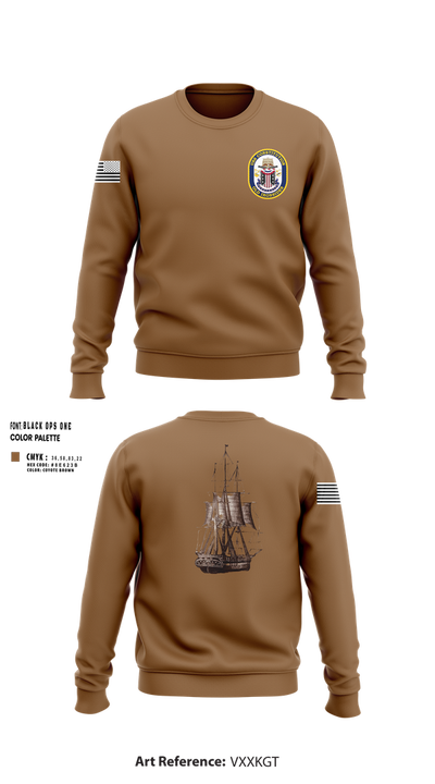 USS CONSTITUTION 83286371 Crew Neck Sweatshirt - 5