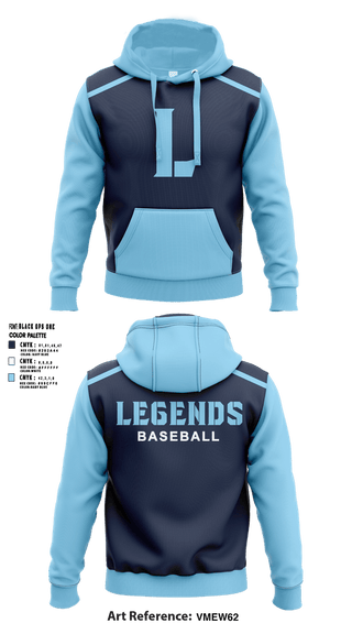 Hoodie, Fort Dodge Legends, Baseball, Teamtime, Team time, sublimation, custom sports apparel, team uniforms, spirit wear, spiritwear, sports uniforms, custom shirts, team store, custom team store, fundraiser sports, apparel fundraiser