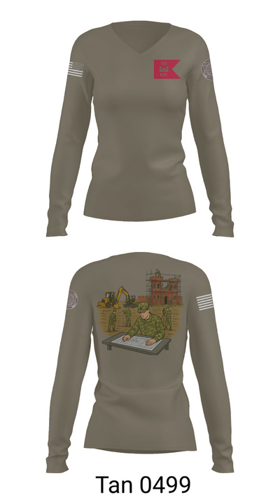 152 ESC Women's Long Sleeve V-neck Shirt - 77