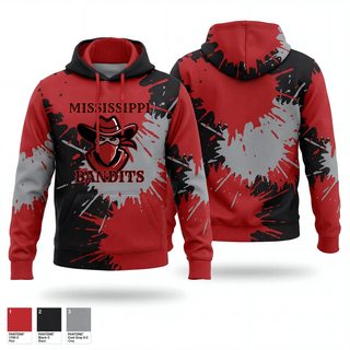 Hoodie, Mississippi Bandits Youth Football and Cheer Team, , Teamtime, Team time, sublimation, custom sports apparel, team uniforms, spirit wear, spiritwear, sports uniforms, custom shirts, team store, custom team store, fundraiser sports, apparel fundraiser