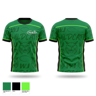 Walter Johnson High School Wildcats 54894865 Soft Poly Tee Cotton Like Feel - 1