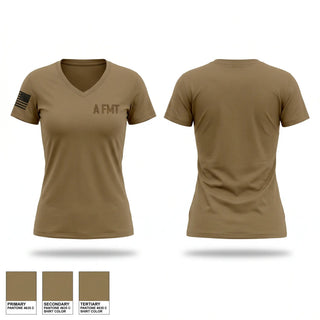 Womens Short Sleeve Vneck Shirt, A FMT, Army, Teamtime, Team time, sublimation, custom sports apparel, team uniforms, spirit wear, spiritwear, sports uniforms, custom shirts, team store, custom team store, fundraiser sports, apparel fundraiser