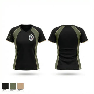 Womens Short Sleeve Vneck Shirt, Broadway Police Department, Police, Teamtime, Team time, sublimation, custom sports apparel, team uniforms, spirit wear, spiritwear, sports uniforms, custom shirts, team store, custom team store, fundraiser sports, apparel fundraiser