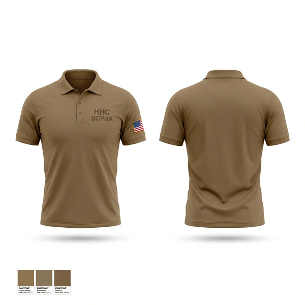 Short Sleeve Performance Polo, HHC, DCPH-A, Army, Teamtime, Team time, sublimation, custom sports apparel, team uniforms, spirit wear, spiritwear, sports uniforms, custom shirts, team store, custom team store, fundraiser sports, apparel fundraiser