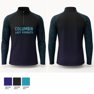 Quarter Zip Jacket, Columbia Lady Knights, Cheer, Teamtime, Team time, sublimation, custom sports apparel, team uniforms, spirit wear, spiritwear, sports uniforms, custom shirts, team store, custom team store, fundraiser sports, apparel fundraiser