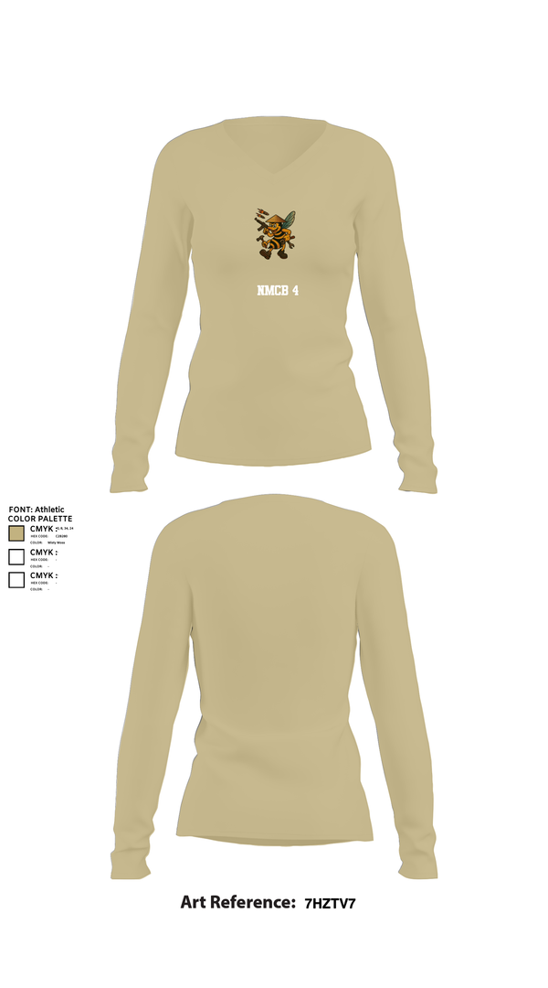 Womens Long Sleeve Vneck Shirt, NMCB 4, , Teamtime, Team time, sublimation, custom sports apparel, team uniforms, spirit wear, spiritwear, sports uniforms, custom shirts, team store, custom team store, fundraiser sports, apparel fundraiser
