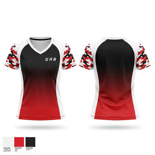 Womens Short Sleeve Vneck Shirt, U H R, Softball, Teamtime, Team time, sublimation, custom sports apparel, team uniforms, spirit wear, spiritwear, sports uniforms, custom shirts, team store, custom team store, fundraiser sports, apparel fundraiser