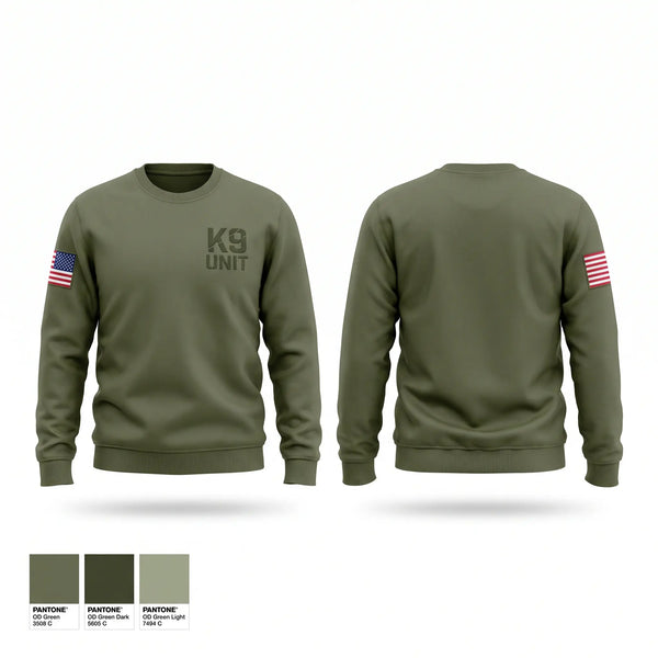 Crew Neck Sweatshirt, K-9 Unit, Police, Teamtime, Team time, sublimation, custom sports apparel, team uniforms, spirit wear, spiritwear, sports uniforms, custom shirts, team store, custom team store, fundraiser sports, apparel fundraiser