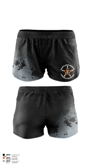 Track Shorts, Eastlake North Cross County, Cross Country, Teamtime, Team time, sublimation, custom sports apparel, team uniforms, spirit wear, spiritwear, sports uniforms, custom shirts, team store, custom team store, fundraiser sports, apparel fundraiser