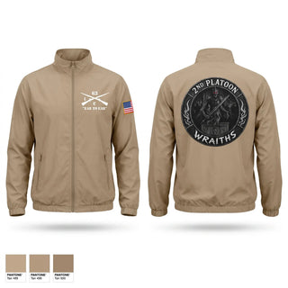 Windbreaker, 2nd PLT, C co, 1-63 AR BN, Army, Teamtime, Team time, sublimation, custom sports apparel, team uniforms, spirit wear, spiritwear, sports uniforms, custom shirts, team store, custom team store, fundraiser sports, apparel fundraiser