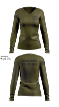 Providence Police BCI Women's Long Sleeve V-neck Shirt - 23
