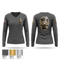 Jeanerette Police Department Women's Long Sleeve V-neck Shirt - 1
