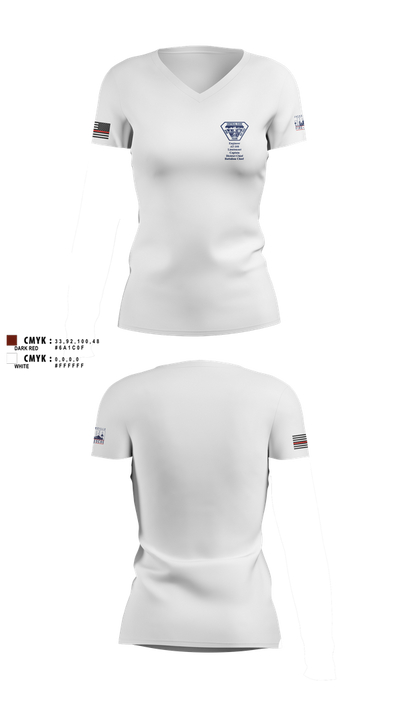 JFRD Critical Care Team 81495664 Women's Short Sleeve V-neck Shirt - 2