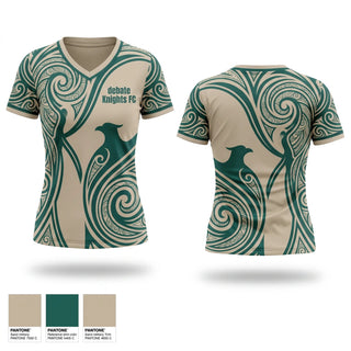 Womens Short Sleeve Vneck Shirt, debate Knights FC, Men's Soccer, Teamtime, Team time, sublimation, custom sports apparel, team uniforms, spirit wear, spiritwear, sports uniforms, custom shirts, team store, custom team store, fundraiser sports, apparel fundraiser