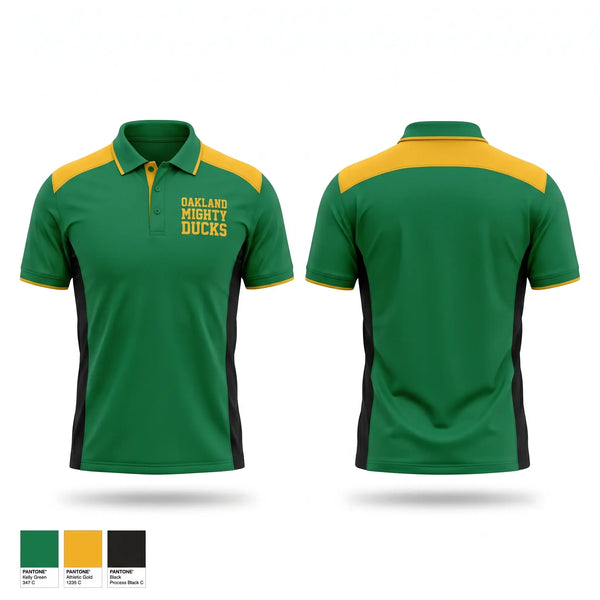 Short Sleeve Performance Polo, Oakland Mighty Ducks, , Teamtime, Team time, sublimation, custom sports apparel, team uniforms, spirit wear, spiritwear, sports uniforms, custom shirts, team store, custom team store, fundraiser sports, apparel fundraiser