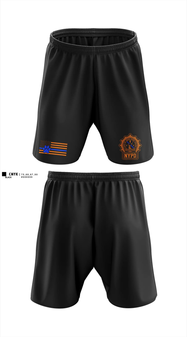 Athletic Shorts With Pockets, NYPD NARCOTICS K9, Police, Teamtime, Team time, sublimation, custom sports apparel, team uniforms, spirit wear, spiritwear, sports uniforms, custom shirts, team store, custom team store, fundraiser sports, apparel fundraiser