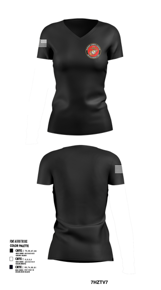 Womens Short Sleeve Vneck Shirt, Marine Corps League Casa Grande Detachment 901, , Teamtime, Team time, sublimation, custom sports apparel, team uniforms, spirit wear, spiritwear, sports uniforms, custom shirts, team store, custom team store, fundraiser sports, apparel fundraiser