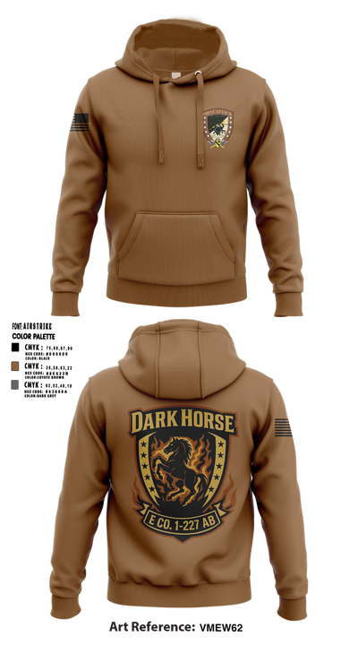 Echo Company, 1-227 AB, 1ACB, 1CD 36201822 Hoodie - 2