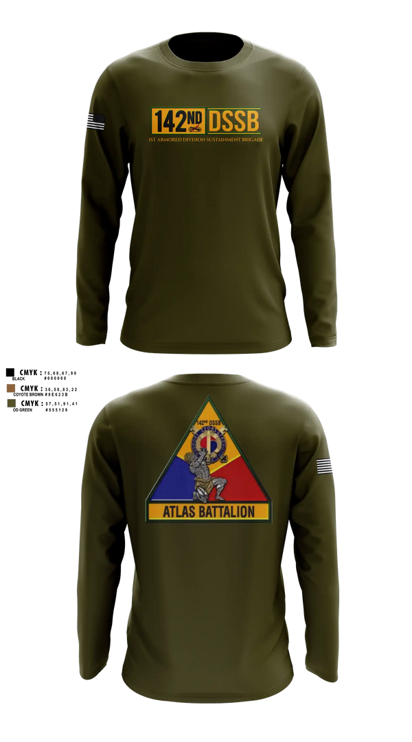 Long Sleeve Performance Shirt, 142d DSSB, Army, Teamtime, Team time, sublimation, custom sports apparel, team uniforms, spirit wear, spiritwear, sports uniforms, custom shirts, team store, custom team store, fundraiser sports, apparel fundraiser