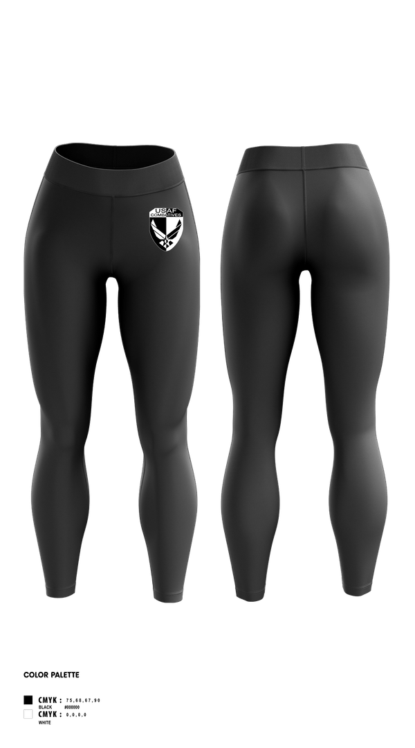 Womens Leggings, 19 AW WAR Center, Air Force, Teamtime, Team time, sublimation, custom sports apparel, team uniforms, spirit wear, spiritwear, sports uniforms, custom shirts, team store, custom team store, fundraiser sports, apparel fundraiser