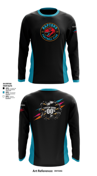 Long Sleeve Performance Shirt, RAPTORS FC, Men's Soccer, Teamtime, Team time, sublimation, custom sports apparel, team uniforms, spirit wear, spiritwear, sports uniforms, custom shirts, team store, custom team store, fundraiser sports, apparel fundraiser