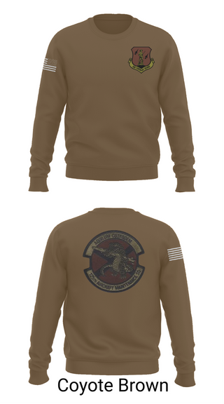 Crew Neck Sweatshirt, 125th Tactical Aircraft Maintenance SQ, , Teamtime, Team time, sublimation, custom sports apparel, team uniforms, spirit wear, spiritwear, sports uniforms, custom shirts, team store, custom team store, fundraiser sports, apparel fundraiser