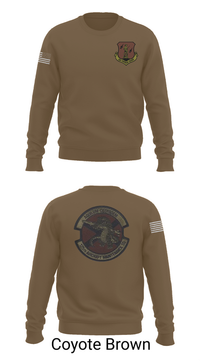 125th Tactical Aircraft Maintenance SQ 70898638 Crew Neck Sweatshirt - 5