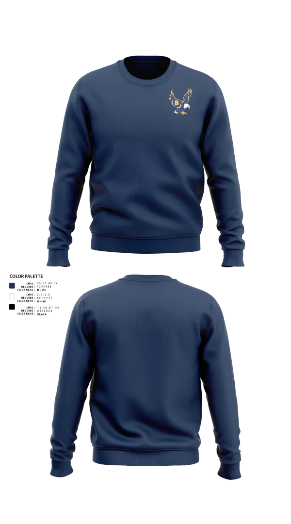 Crew Neck Sweatshirt, Barrington High School Gymnastics, Spirit Store, Teamtime, Team time, sublimation, custom sports apparel, team uniforms, spirit wear, spiritwear, sports uniforms, custom shirts, team store, custom team store, fundraiser sports, apparel fundraiser