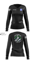 D Co. 2-3 AVN REGT “Dragons”  Women's Long Sleeve V-neck Shirt - 120