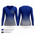 Royal Crush 76739823 Women's Long Sleeve V-neck Shirt - 1
