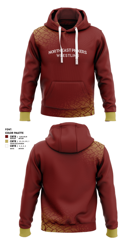 Hoodie, North East Pickers, Wrestling, Teamtime, Team time, sublimation, custom sports apparel, team uniforms, spirit wear, spiritwear, sports uniforms, custom shirts, team store, custom team store, fundraiser sports, apparel fundraiser