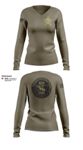 Mecklenburg County Sheriff’s Office K9 57498378 Women's Long Sleeve V-neck Shirt - 11