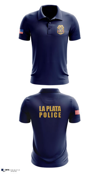 Short Sleeve Performance Polo, La Plata Police Department, Police, Teamtime, Team time, sublimation, custom sports apparel, team uniforms, spirit wear, spiritwear, sports uniforms, custom shirts, team store, custom team store, fundraiser sports, apparel fundraiser