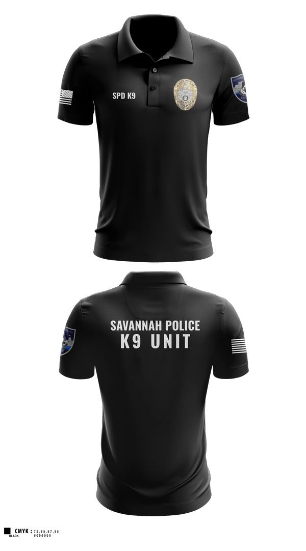 Short Sleeve Performance Polo, SPD K9, Police, Teamtime, Team time, sublimation, custom sports apparel, team uniforms, spirit wear, spiritwear, sports uniforms, custom shirts, team store, custom team store, fundraiser sports, apparel fundraiser