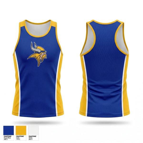 Mens Track Singlet, Hayfield Vikings, Track & Field, Teamtime, Team time, sublimation, custom sports apparel, team uniforms, spirit wear, spiritwear, sports uniforms, custom shirts, team store, custom team store, fundraiser sports, apparel fundraiser