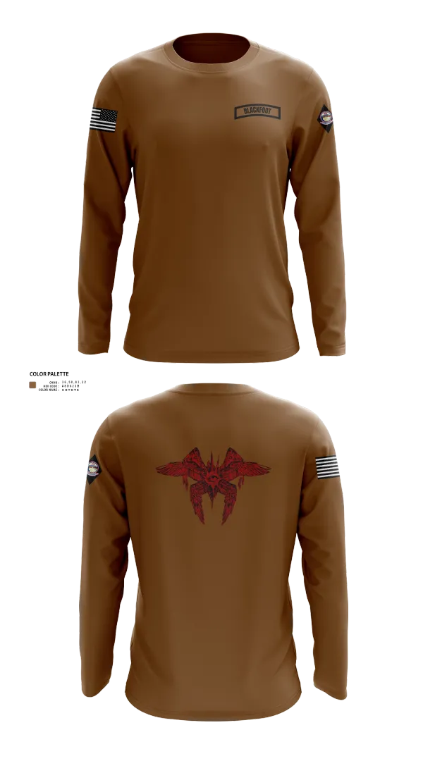 Long Sleeve Performance Shirt, Blackfoot 2nd platoon, , Teamtime, Team time, sublimation, custom sports apparel, team uniforms, spirit wear, spiritwear, sports uniforms, custom shirts, team store, custom team store, fundraiser sports, apparel fundraiser