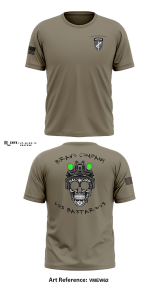 Old School Cotton Feel Shirt, 451 B Co Los Bastardos451 B Co Los Bastardos, Army, Teamtime, Team time, sublimation, custom sports apparel, team uniforms, spirit wear, spiritwear, sports uniforms, custom shirts, team store, custom team store, fundraiser sports, apparel fundraiser