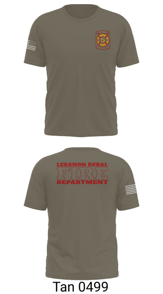 Old School Cotton Feel Shirt, Lebanon Rural Fire Protection District, Fire Department, Teamtime, Team time, sublimation, custom sports apparel, team uniforms, spirit wear, spiritwear, sports uniforms, custom shirts, team store, custom team store, fundraiser sports, apparel fundraiser
