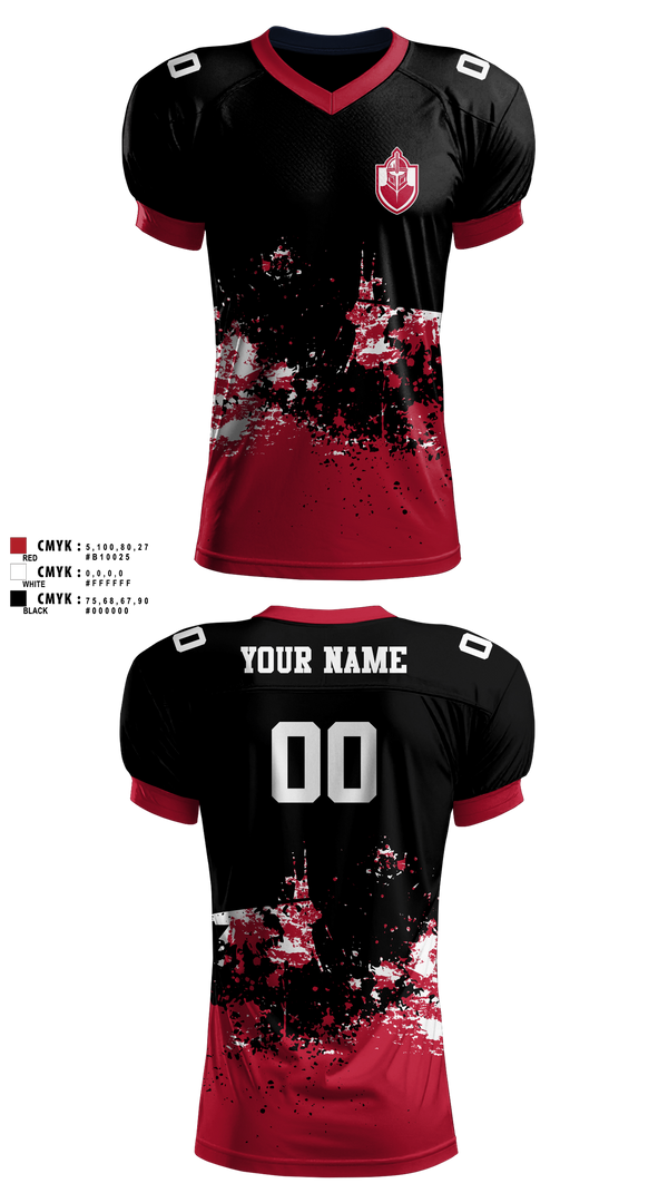 Football Jersey, Whittier Crimson Knights, , Teamtime, Team time, sublimation, custom sports apparel, team uniforms, spirit wear, spiritwear, sports uniforms, custom shirts, team store, custom team store, fundraiser sports, apparel fundraiser