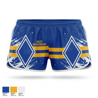 Womens Shorts, West Muskingum, Wrestling, Teamtime, Team time, sublimation, custom sports apparel, team uniforms, spirit wear, spiritwear, sports uniforms, custom shirts, team store, custom team store, fundraiser sports, apparel fundraiser