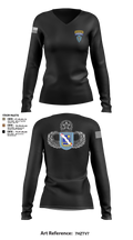 1-143rd airborne infantry regiment 54529572 Women's Long Sleeve V-neck Shirt - 103