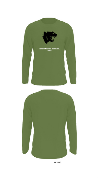 Long Sleeve Performance Shirt, Edmeston Central High School Cheer, Cheer, Teamtime, Team time, sublimation, custom sports apparel, team uniforms, spirit wear, spiritwear, sports uniforms, custom shirts, team store, custom team store, fundraiser sports, apparel fundraiser