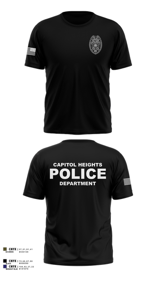Short Sleeve Performance Shirt, Capitol Heights Police Dept., Police, Teamtime, Team time, sublimation, custom sports apparel, team uniforms, spirit wear, spiritwear, sports uniforms, custom shirts, team store, custom team store, fundraiser sports, apparel fundraiser